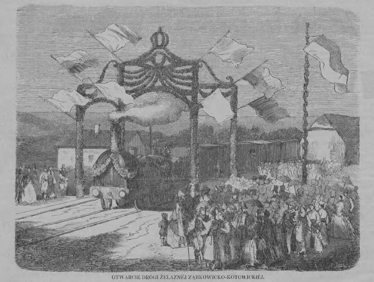 Droga Zelazna Zabkowicko Kotowicka artykul Tygodnik Ilustrowany 1859 Nr 1 Tom 1 str 5