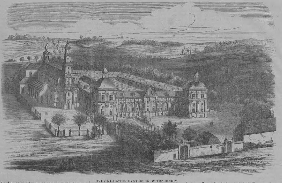 Klasztor Cystersek Trzebnica Tygodnik Ilustrowany 1859 Nr 1 Tom 1 str. 7 8