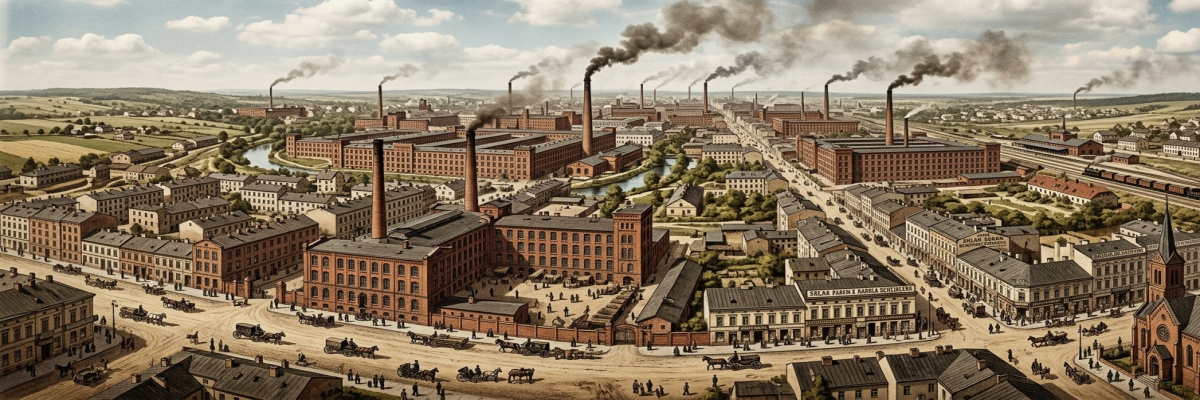 Miasto Panorama Przemysł Architektura Manufaktura zdjęcie poglądowe