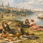 Wypoczynek Lato Przyroda Majówka ilustracja poglądowa