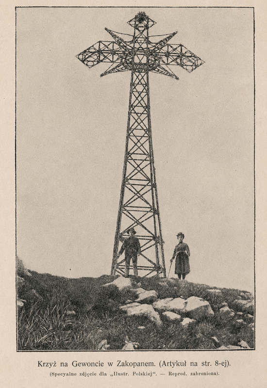 Giewont Krzyż nad chmurami 1901 foto 1