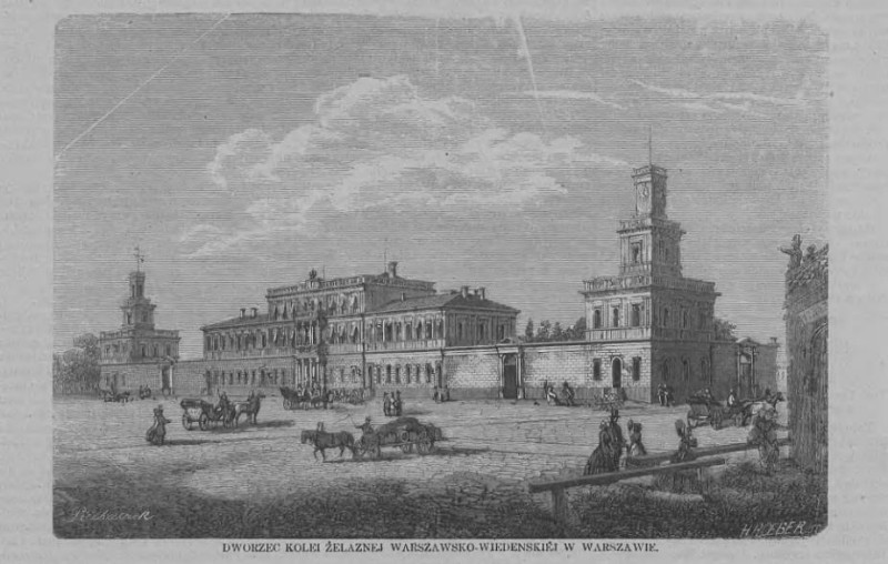 Kolej Żelazna Warszawsko Wiedeńska Dworzec Warszawa.jpg TI 1859 Nr 14