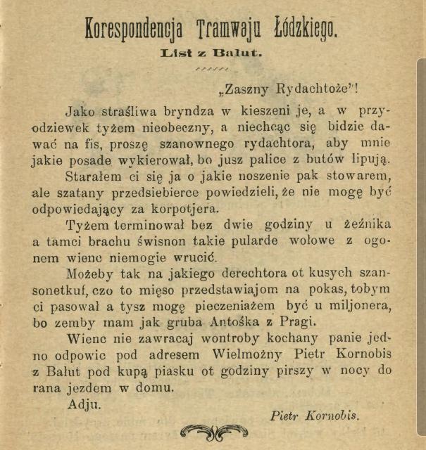 List z Bałut Do poduszki wesołe 1902 str. 25