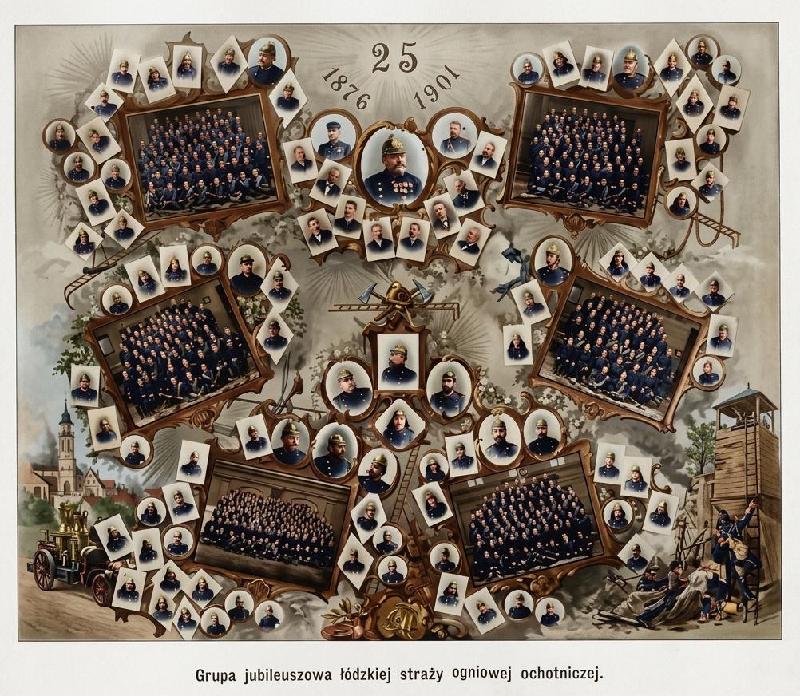 Jubileusz łódzkiej straży ogniowej ochotniczej artykuł 1901 Nr 27 F1 kol