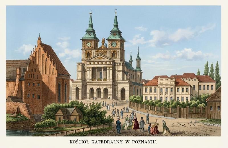 Kościół katedralny w Poznaniu autor redakcja artykuł 1859 nr 10 F1 kol