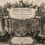 Obiekty Biblioteczne Czytelnie Bibliofilia rycina sytuacyjno poglądowa