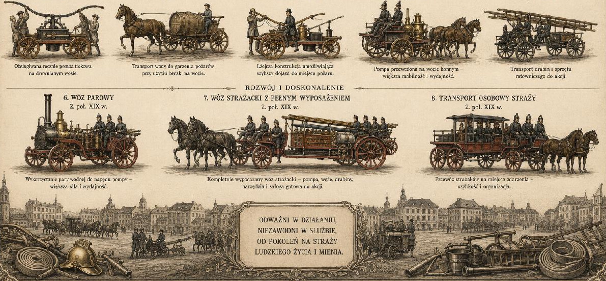 Straż Ogniowa Pożarna Transport Strażacy ilustracja poglądowa 2