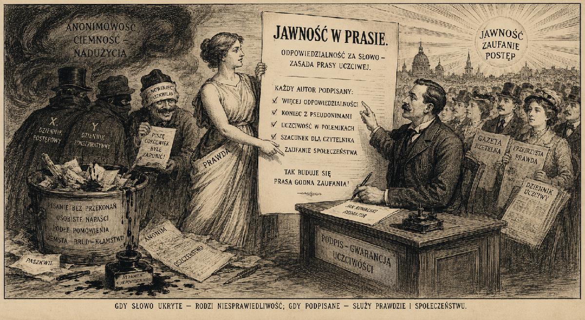 Tematy Jawność Prasa Publikacje grafika ilustracyjna poglądowa sytuacyjna