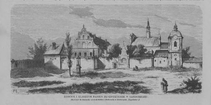 Kościół i Klasztor Panien Benedyktynek w Sandomierzu artykuł publikacja 1860