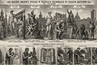Sztuka Rzeźby Odlewy Posągi ilustracja poglądowa