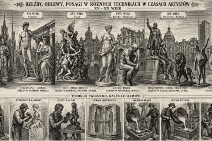 Sztuka Rzeźby Odlewy Posągi ilustracja poglądowa