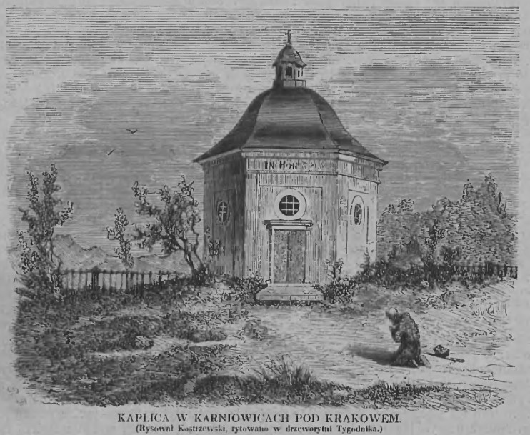 Kaplica w Karniowicach pod Krakowem artykuł publikacja 1860