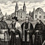 Duchowieństwo Kler Zakonnicy rycina poglądowa