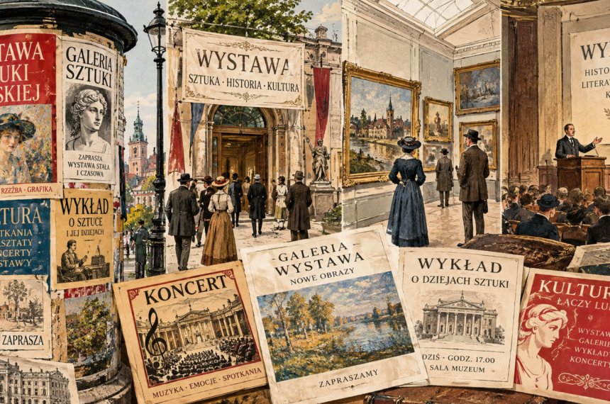 Afisze Plakaty Reklamy Kultura Wystawy Galerie rycina poglądowa
